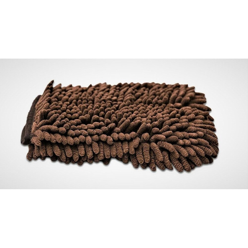 Microfiber Cleaning & Bathing Washing Mitt Dog / Cat Brown Pet Care by e-cloth